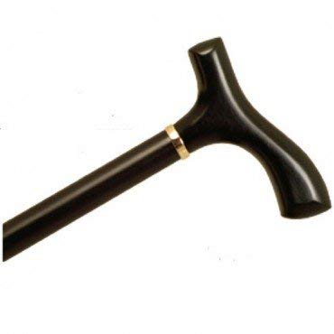 Lady's Walking Cane Black Stain With Fritz Handle