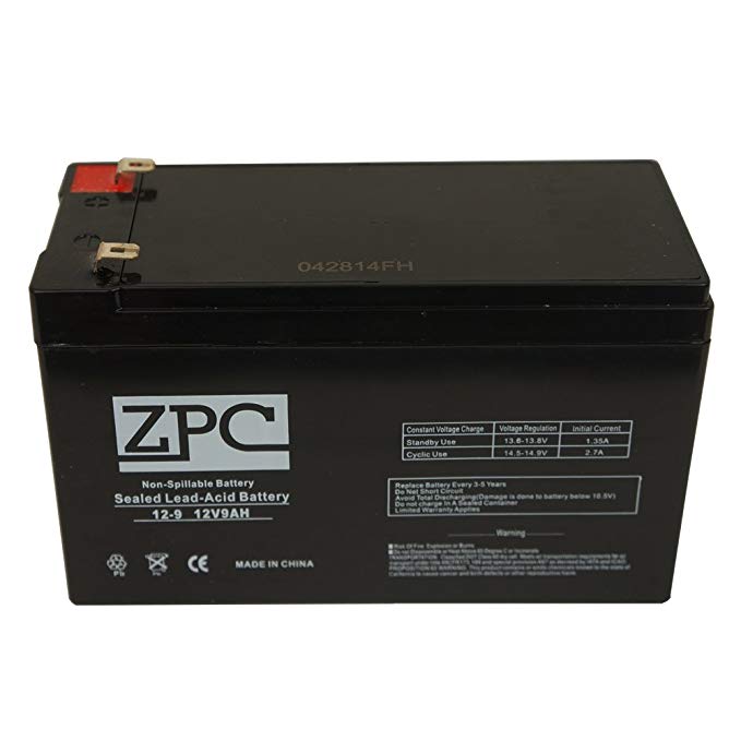 ZPC 12V 9Ah Sealed Lead Acid (SLA) Battery (ZPC 12V 9Ah, 12-9, 12 Volt 9 AH)