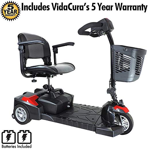 Drive Medical Scout 3 Scooter Including 5 Year Extended Warranty (12 AH Battery (9 Mile Range))