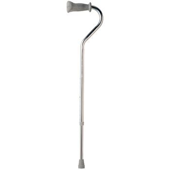 Sammons Preston Adjustable Aluminum Walking Cane with Ortho Grip Handle, Ergonomic Offset Walking Stick for Independent Mobility, Comfort Handle for Elderly, Disabled, Handicapped, Long-Term Use