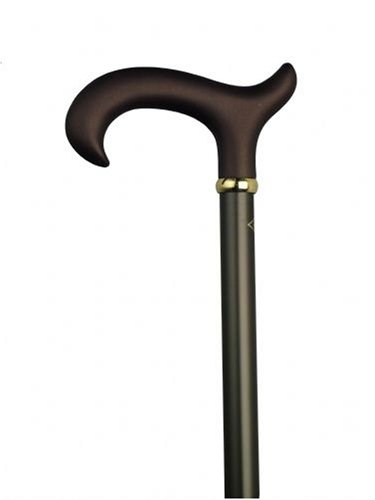 Men Adjustable Soft Touch Derby Cane Bronze Aluminum -Affordable Gift! Item #DHAR-9760500