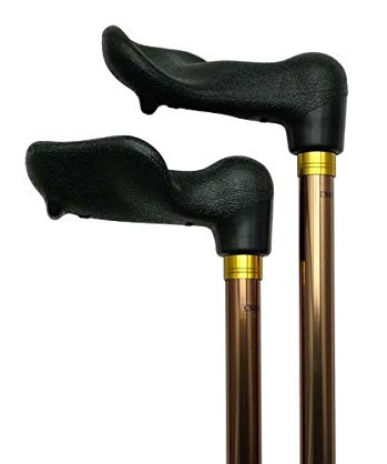 Unisex Adjustable Palm Grip Cane Bronze Right Hand -Affordable Gift! Item #DHAR-9051103