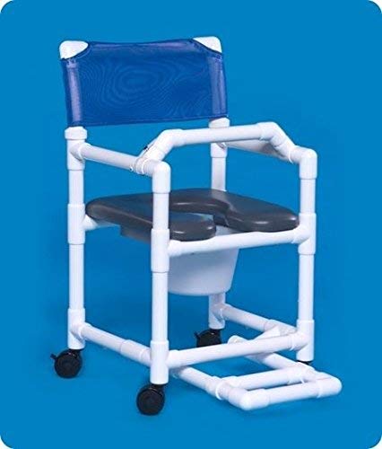 Innovative Products Unlimited VLOF17PFRLB Standard Line Open Front Soft Seat Shower Chair Commode