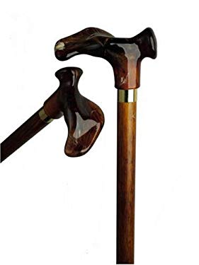 Anatomical Cane Scorched Cherry, Acrylic Handle -Affordable Gift! Item #DHAR-9787900