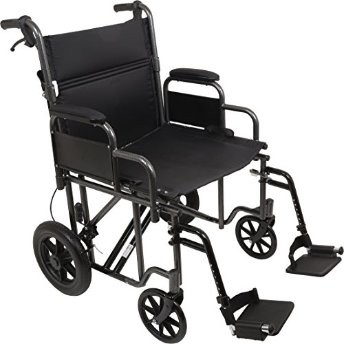 ProBasics Bariatric Transport Chair with 12-inch Rear Wheels