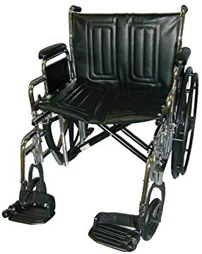 McKesson Wheelchair Removable Desk Arms Mag Black 24 Inch 450 lbs.