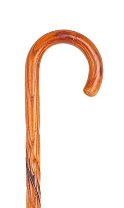 Swirl Acacia Cane with Crook Handle by Charles Buyers