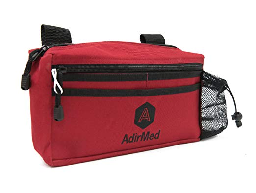 AdirMed Wheelchair Pouch - Rollator Pouch - Walker Pouch - Red