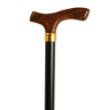 Wooden Cane - This Fritz handle cane was designed by a German count to make cane use by the arthritic sufferer more comfortable. This wooden cane has a weight capacity 250 pounds, height 36-37 inches, solid wood handle and shaft.