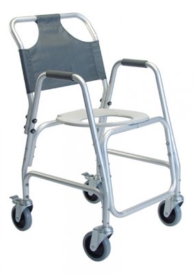 Lumex 7910A-1 Shower Transport Chair, Color Aluminum