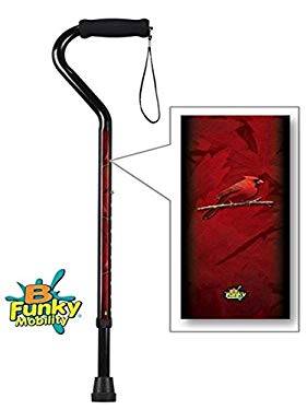 Adjustable Walking Cane with Cardinals