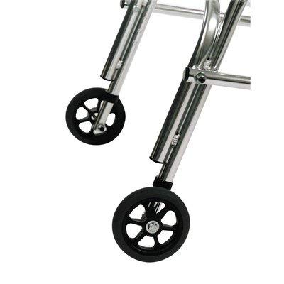 Large Walker Rear Legs Silent Wheel with Built Seat (Set of 2)