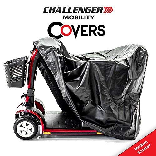 Challenger Mobility Cover - Heavy Duty Light Vinyl - Medium Scooter Size