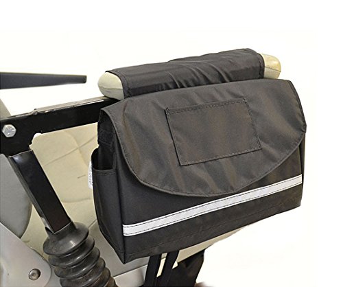 AlveyTech Deluxe Saddle Bag for Mobility Scooters, Power Chairs, Wheelchairs