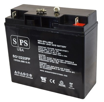 Replacement Battery Power-Sonic PS-12220-F2 Sealed Lead Acid - AGM - VRLA Battery -(SPS Brand) - 2 Pack