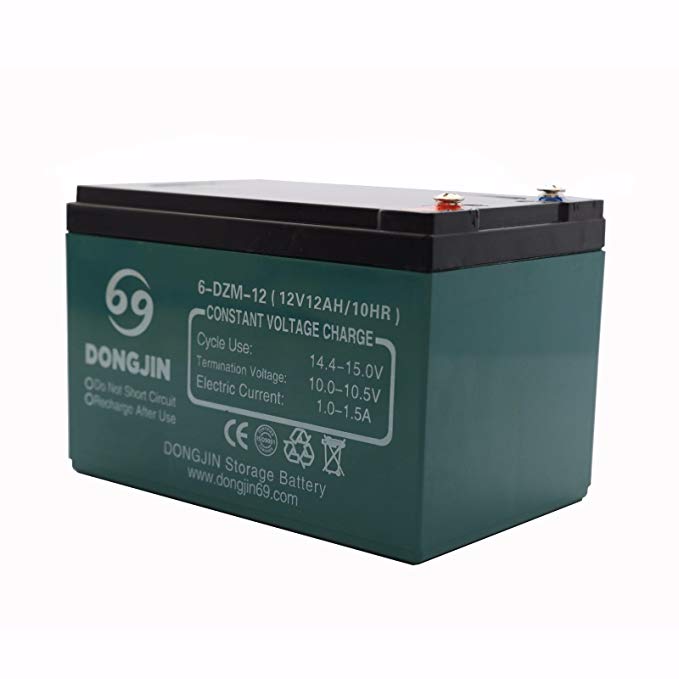 TDPRO 12V 12Ah 6-DZM-12 Rechargeable Battery for Electric Bike Scooter Go Kart