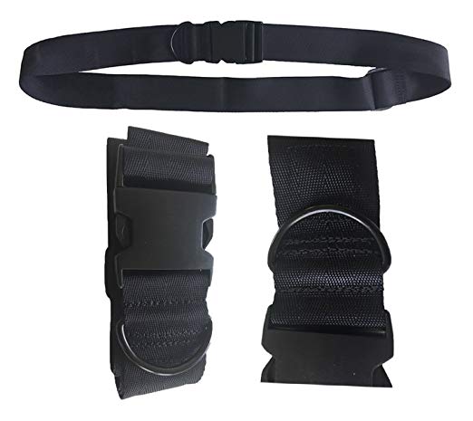 Universal Seat Belt for Wheelchair SB88-MEOS-Black, Up to 60