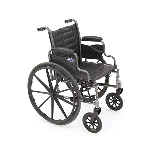 Invacare TREX28RP Tracer EX2 Wheelchair, Desk Length Arms, 18